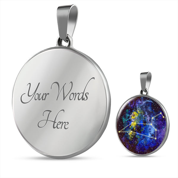 Leo Celestial Pendant Necklace - Jewelled by love