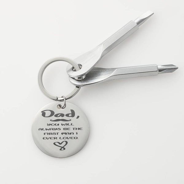 Gift for dad Screwdriver Keychain.. You're the best - Jewelled by love