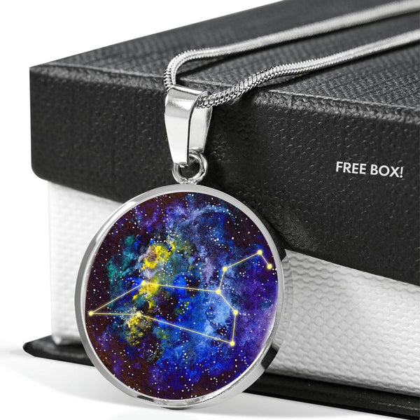 Leo Celestial Pendant Necklace - Jewelled by love