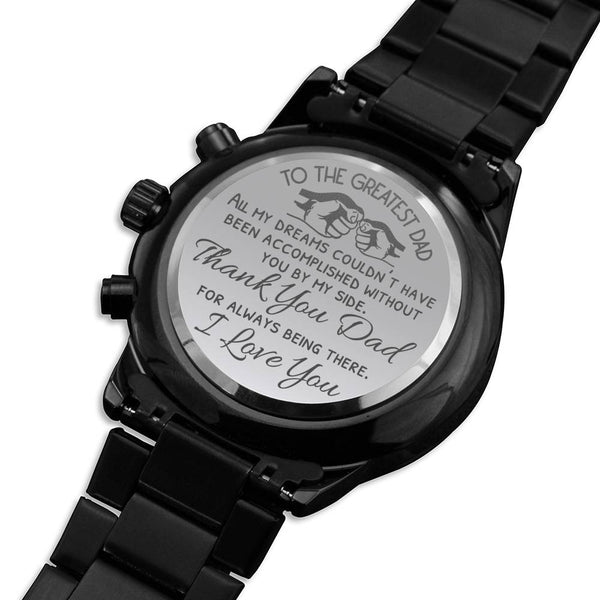 Greatest dad Personalized Engraved watch - Jewelled by love