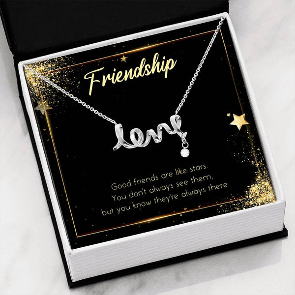 Friends are like Stars necklace... - Jewelled by love
