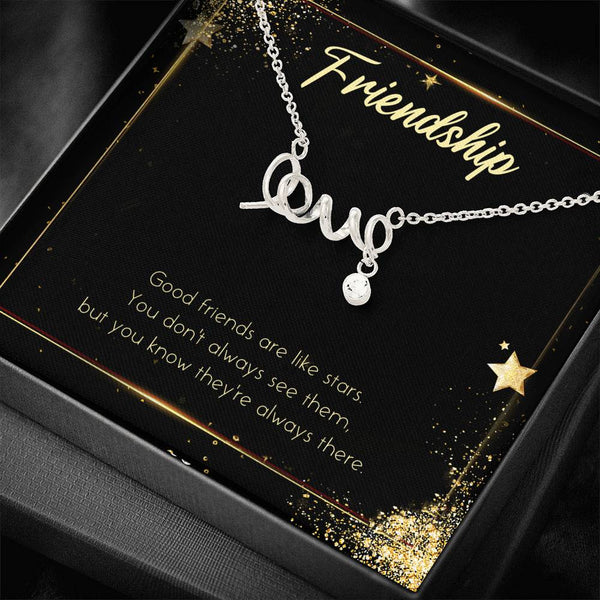 Friends are like Stars necklace... - Jewelled by love