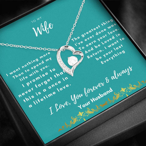 To My Wife - I Want nothing more - Jewelled by love
