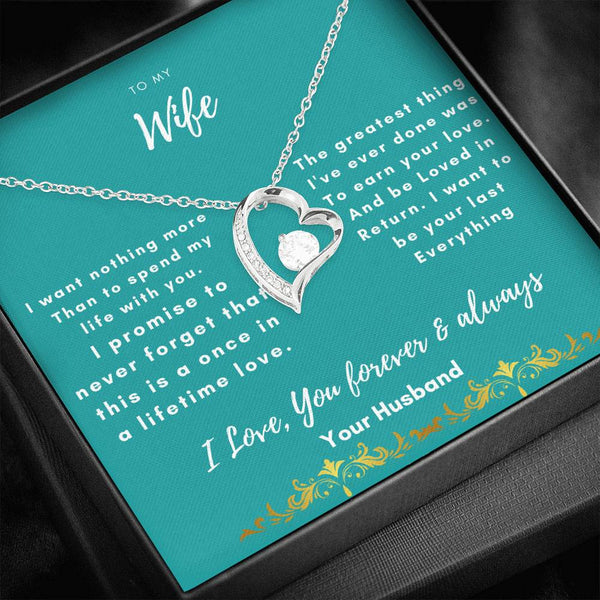To My Wife - I Want nothing more - Jewelled by love
