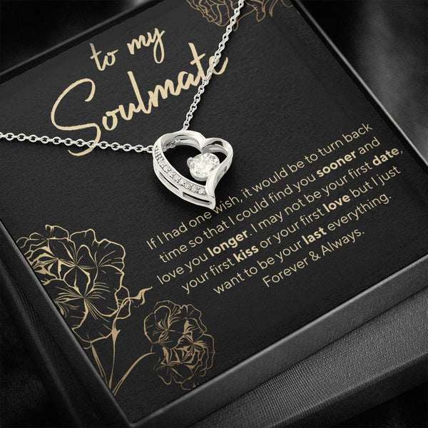 Soulmate jewelry Gift for future wife, Fiance birthday jewelry gift - Jewelled by love
