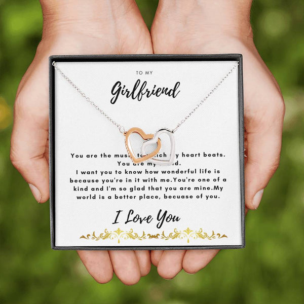 To my Girlfriend...You are, because of you. I love you - Jewelled by love