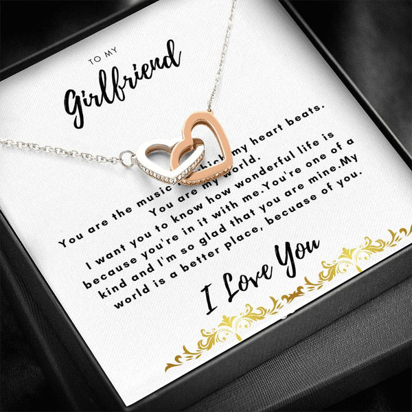 To my Girlfriend...You are, because of you. I love you - Jewelled by love