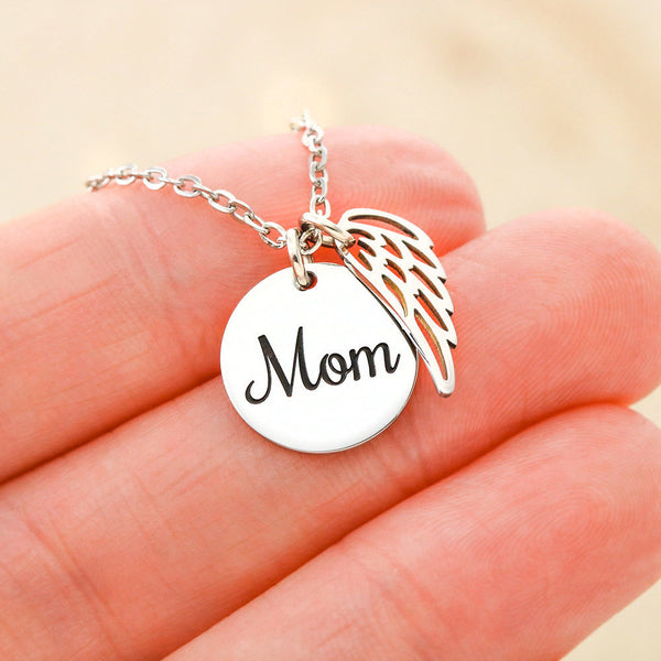 Mom memorial necklace....Those we love don't go away - Jewelled by love