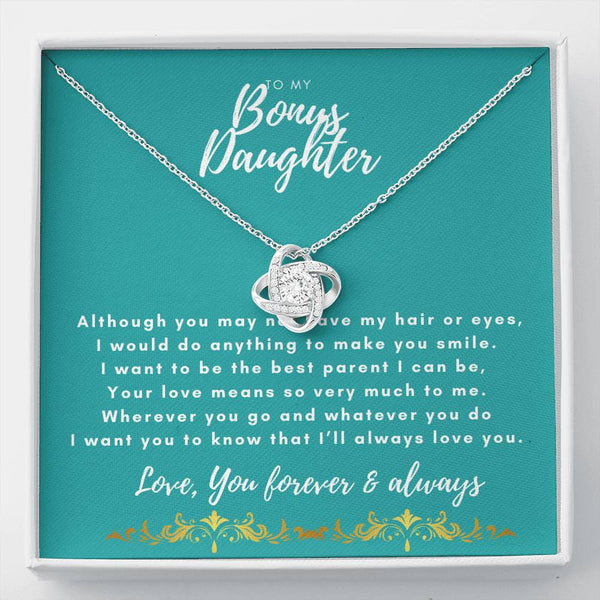 To My Bonus Daughter -Although you may not have my hair - Jewelled by love