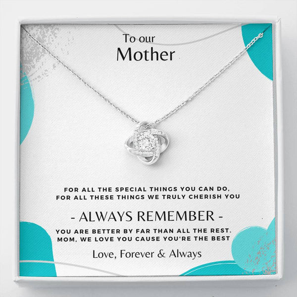 To our Mother Necklace...For all the special things you can do.. - Jewelled by love