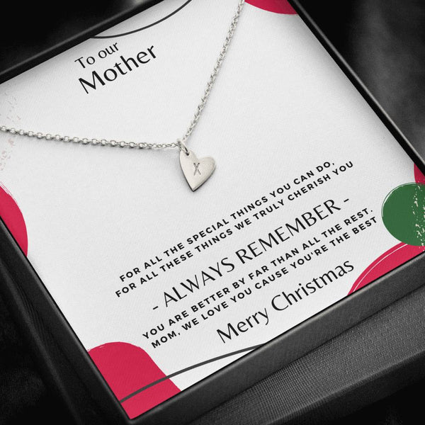 To Our Mother necklace...For all the special things you do, Merry Christmas - Jewelled by love