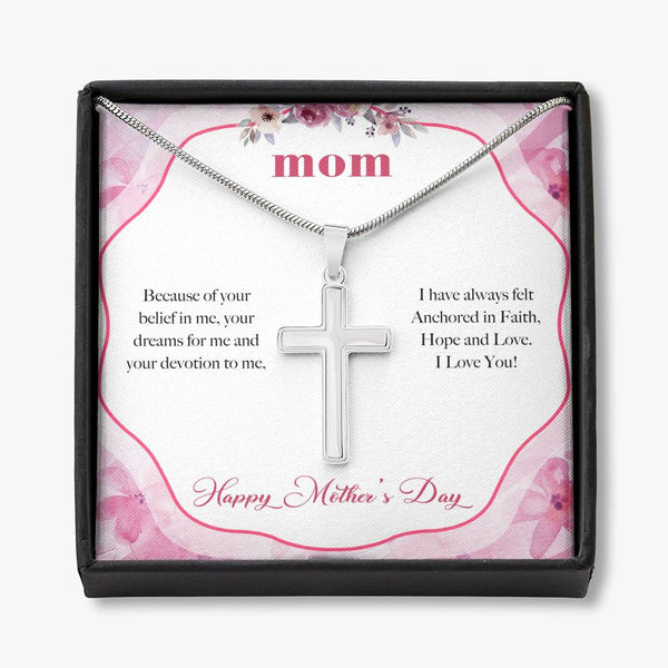Faith Jewelry Gift for Mother's day, Cross Necklace Gift For mom - Jewelled by love
